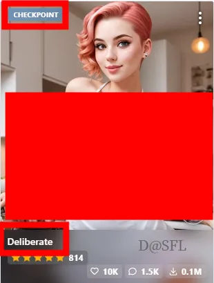스테이블 디퓨전 모델 6 Deliberate 모델 다운로드 1