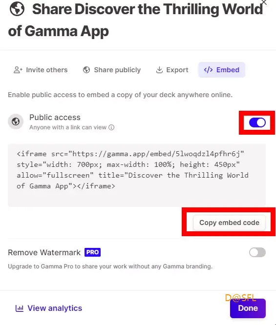 Gamma app 30 완성된 PPT 코드 활용하기