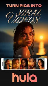 AI Video Generator Hula 가이드 (셀카를 클릭 한번으로 영상, 스티커 등으로 변환)