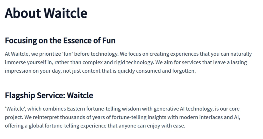 Waitcle 12 Waitcle 살펴보기 8